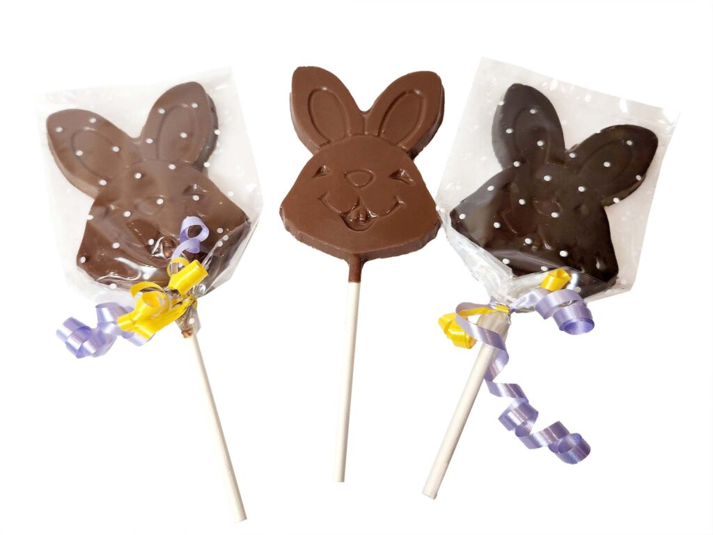 Belgian Chocolate Bunny Lollipop (medium) 45g Toronto Belgian